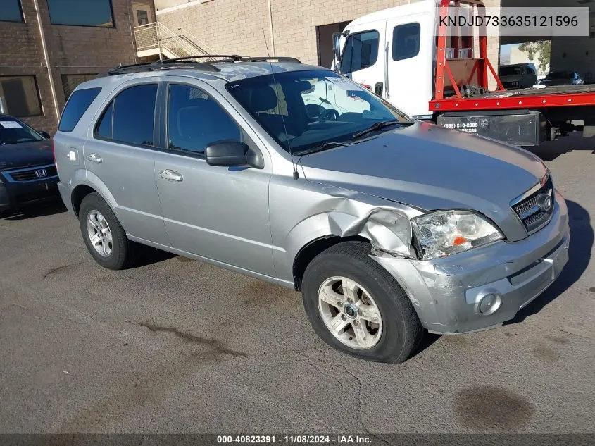 KNDJD733635121596 2003 Kia Sorento Ex/Lx