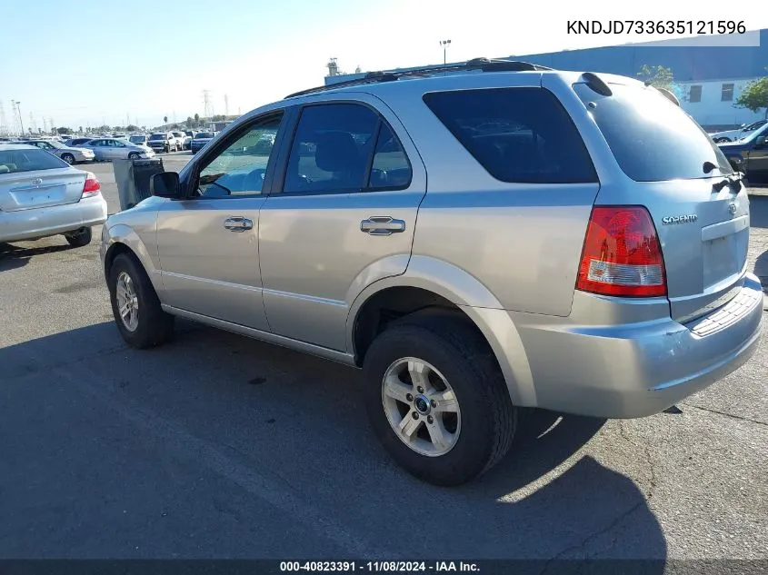 KNDJD733635121596 2003 Kia Sorento Ex/Lx