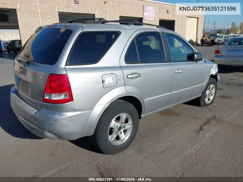 KNDJD733635121596 2003 Kia Sorento Ex/Lx