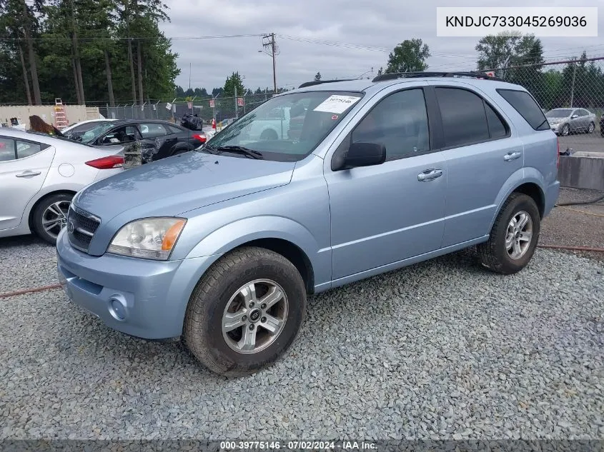 KNDJC733045269036 2004 Kia Sorento Ex/Lx