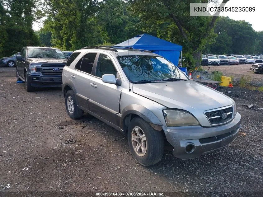 KNDJC733545235089 2004 Kia Sorento Ex/Lx