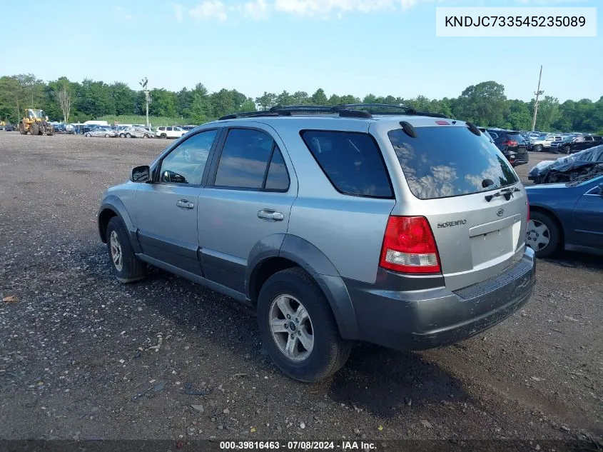 2004 Kia Sorento Ex/Lx VIN: KNDJC733545235089 Lot: 39816463