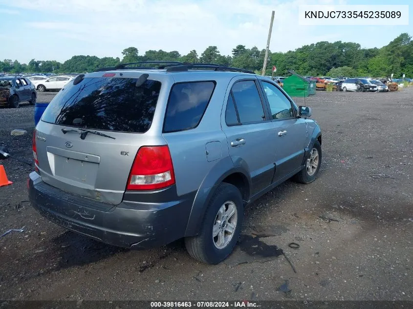 KNDJC733545235089 2004 Kia Sorento Ex/Lx