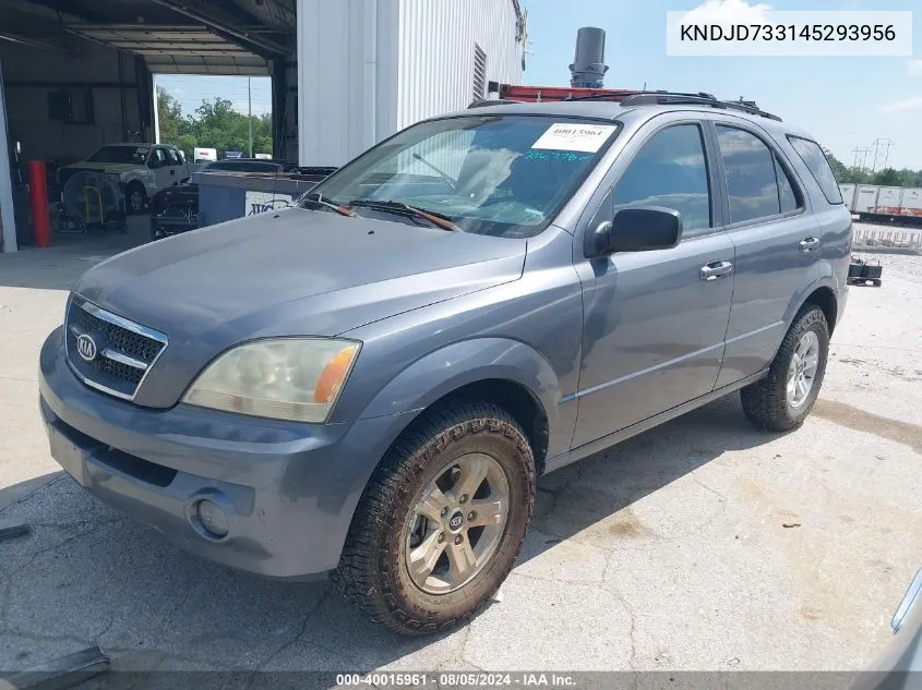 KNDJD733145293956 2004 Kia Sorento Ex/Lx