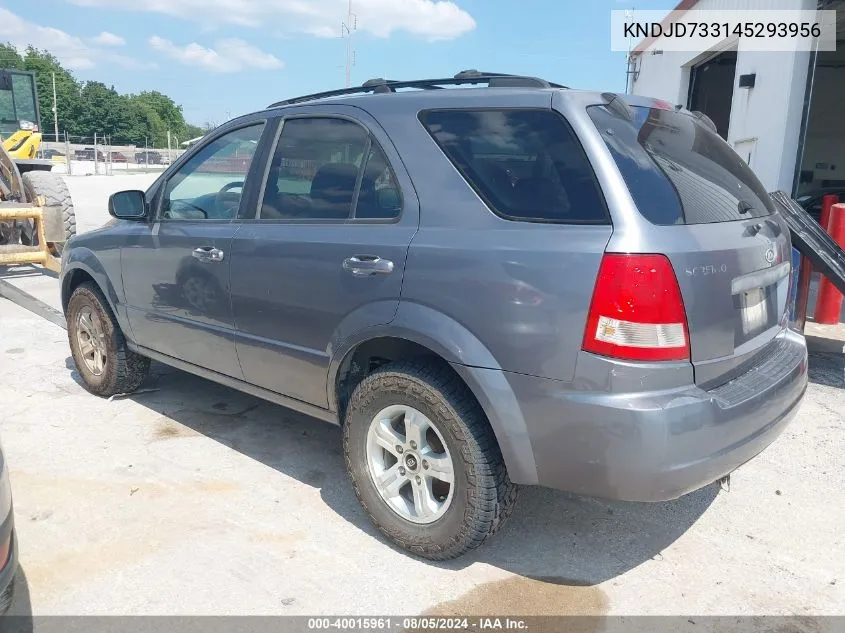 KNDJD733145293956 2004 Kia Sorento Ex/Lx