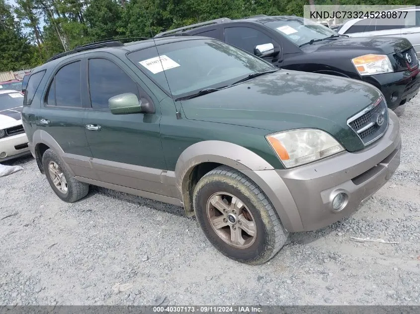 KNDJC733245280877 2004 Kia Sorento Ex/Lx