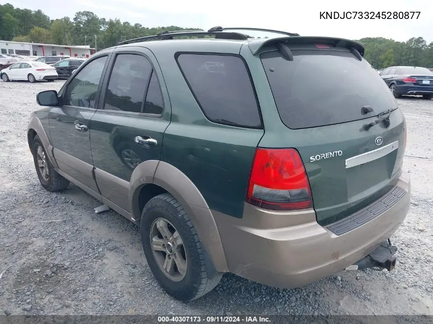 KNDJC733245280877 2004 Kia Sorento Ex/Lx