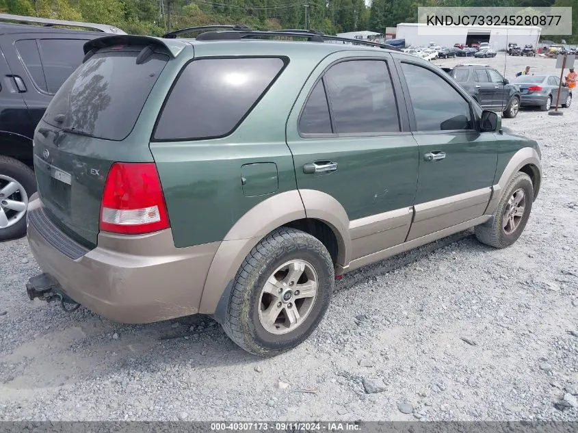 2004 Kia Sorento Ex/Lx VIN: KNDJC733245280877 Lot: 40307173