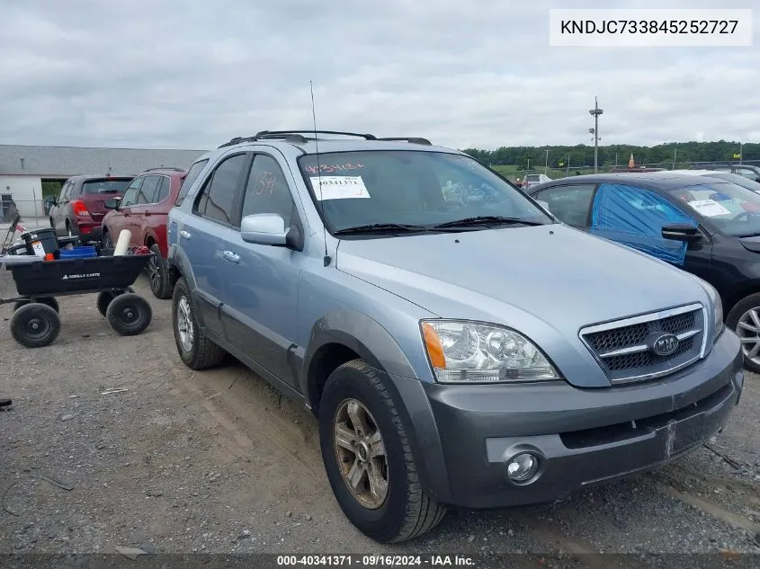 2004 Kia Sorento Lx/Ex VIN: KNDJC733845252727 Lot: 40341371