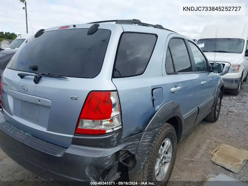 KNDJC733845252727 2004 Kia Sorento Lx/Ex