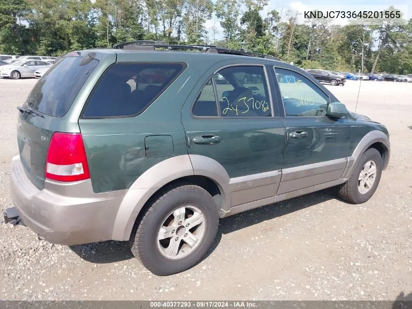 2004 Kia Sorento Ex/Lx VIN: KNDJC733645201565 Lot: 40377293