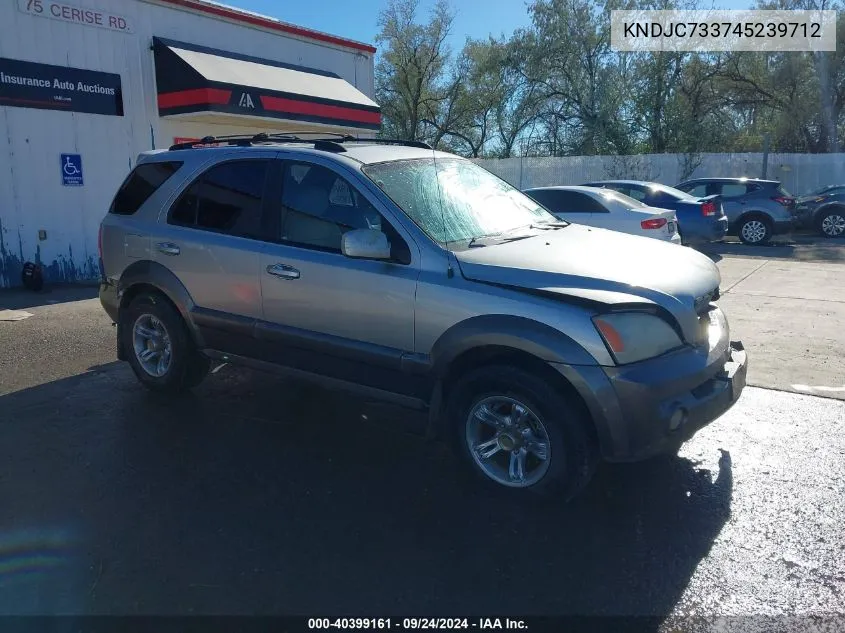 KNDJC733745239712 2004 Kia Sorento Ex/Lx