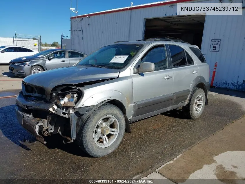 2004 Kia Sorento Ex/Lx VIN: KNDJC733745239712 Lot: 40399161