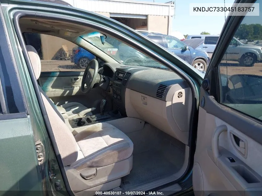 KNDJC733045183757 2004 Kia Sorento Ex/Lx