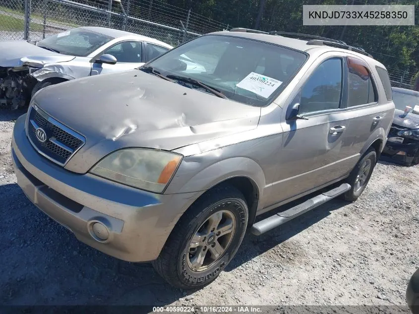 KNDJD733X45258350 2004 Kia Sorento Ex/Lx