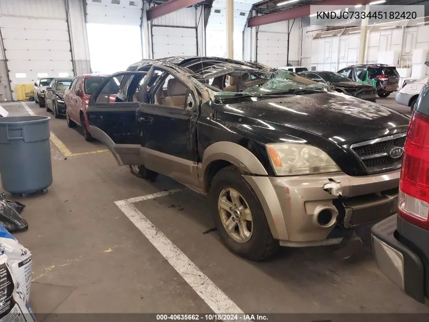 2004 Kia Sorento Ex/Lx VIN: KNDJC733445182420 Lot: 40635662