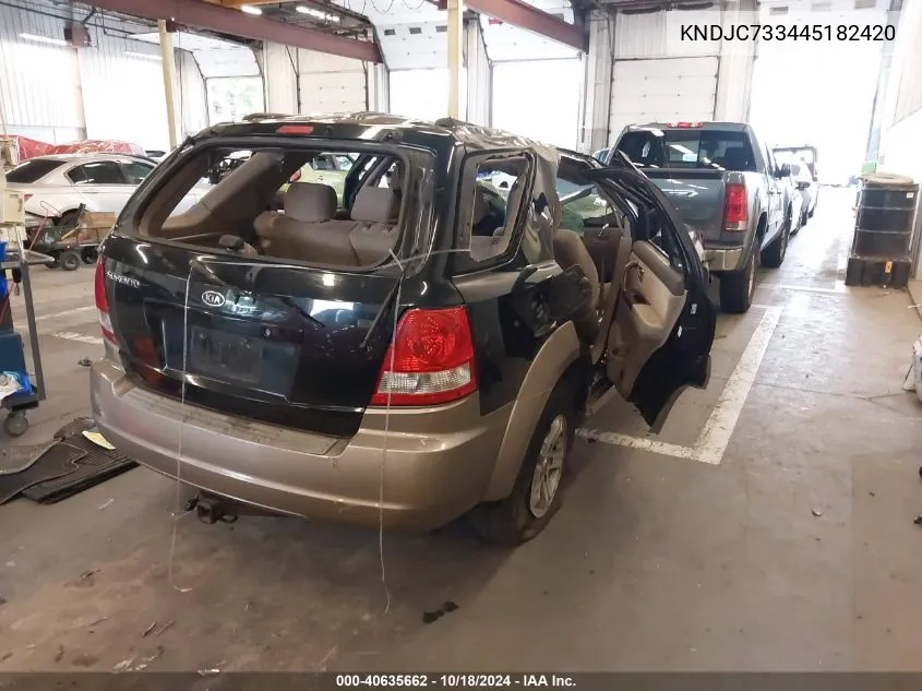 2004 Kia Sorento Ex/Lx VIN: KNDJC733445182420 Lot: 40635662