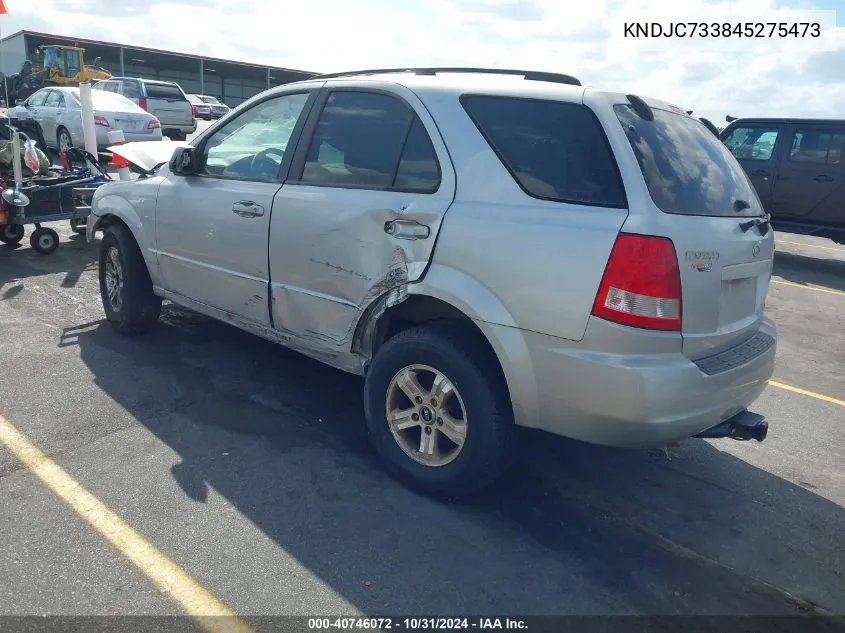 2004 Kia Sorento Ex/Lx VIN: KNDJC733845275473 Lot: 40746072