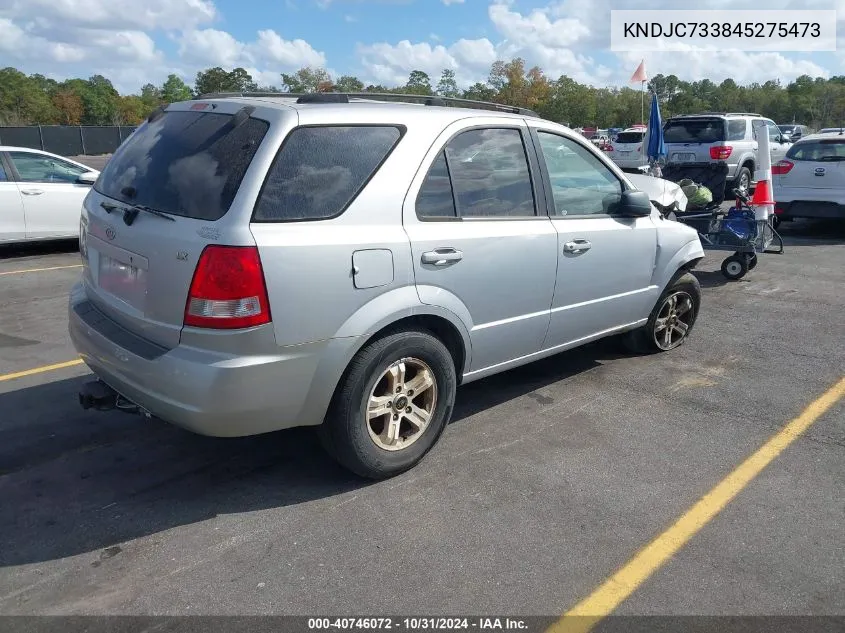 2004 Kia Sorento Ex/Lx VIN: KNDJC733845275473 Lot: 40746072