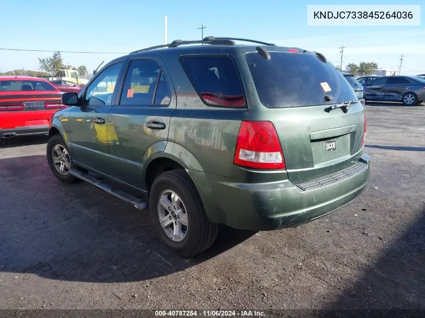 2004 Kia Sorento Ex/Lx VIN: KNDJC733845264036 Lot: 40787254