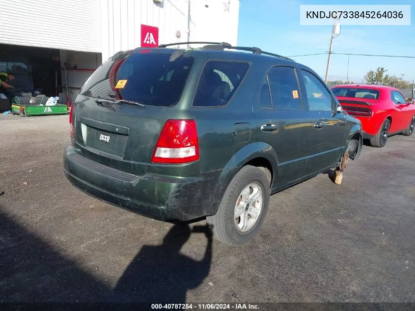 2004 Kia Sorento Ex/Lx VIN: KNDJC733845264036 Lot: 40787254