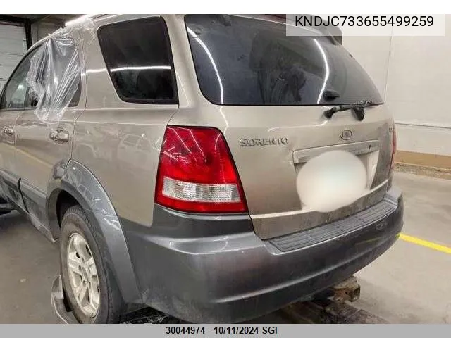 2005 Kia Sorento Ex/Lx VIN: KNDJC733655499259 Lot: 30044974