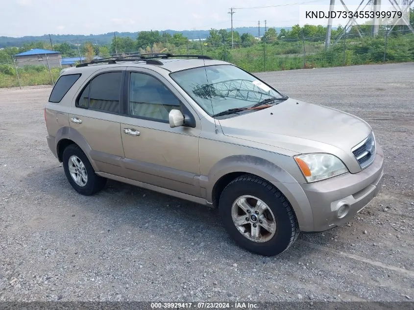 2005 Kia Sorento Ex/Lx VIN: KNDJD733455399979 Lot: 39929417