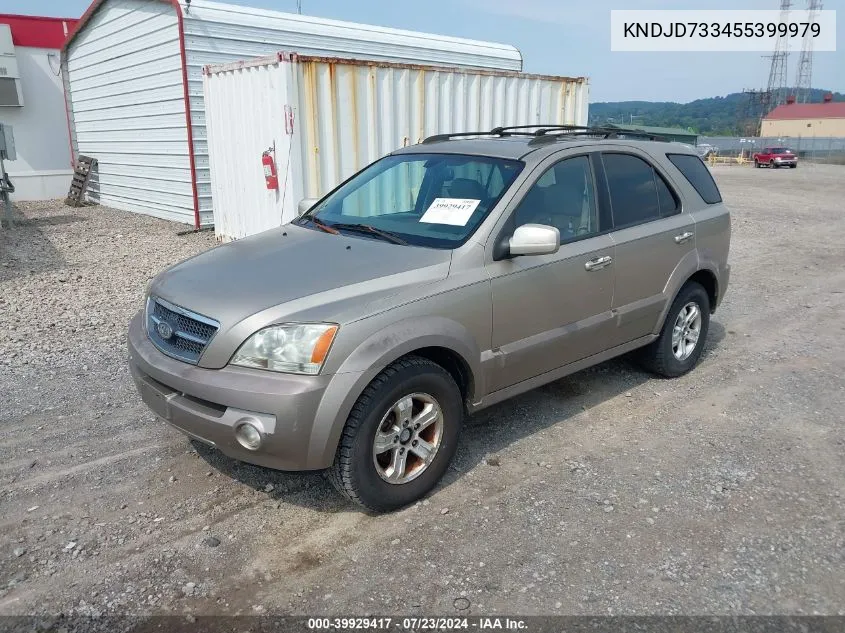 2005 Kia Sorento Ex/Lx VIN: KNDJD733455399979 Lot: 39929417