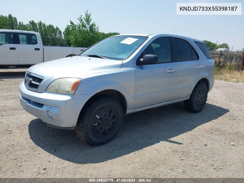 KNDJD733X55398187 2005 Kia Sorento Ex/Lx