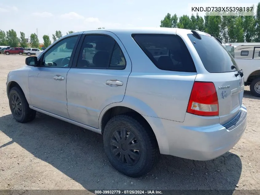 KNDJD733X55398187 2005 Kia Sorento Ex/Lx