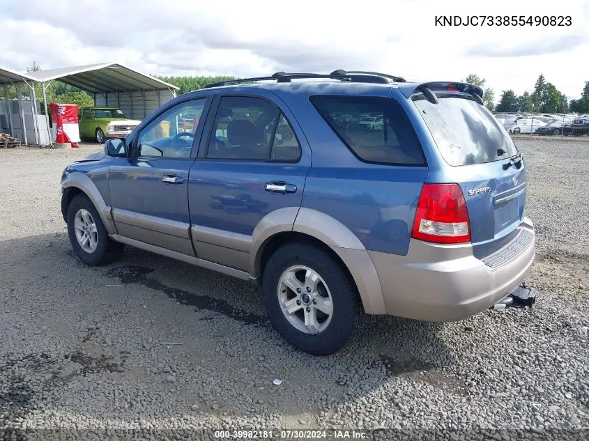 KNDJC733855490823 2005 Kia Sorento Ex/Lx