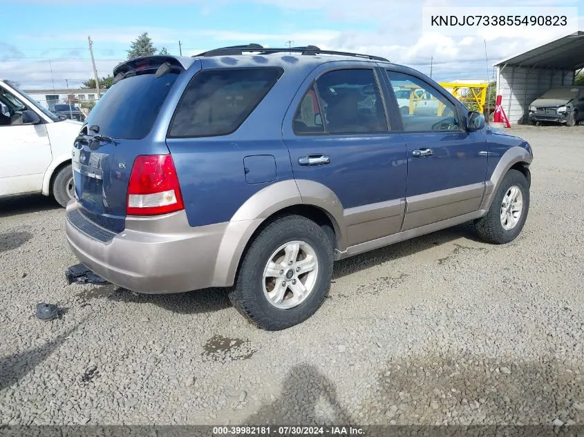 KNDJC733855490823 2005 Kia Sorento Ex/Lx