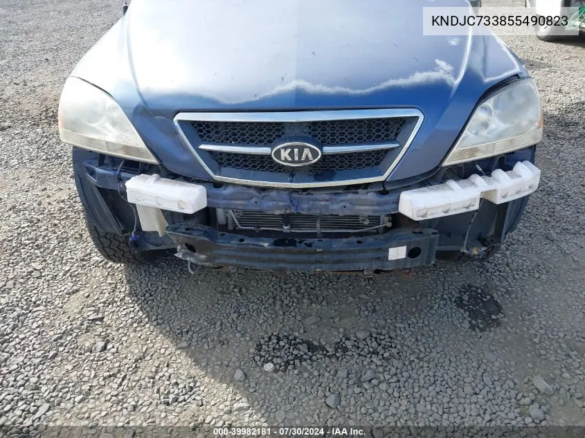 KNDJC733855490823 2005 Kia Sorento Ex/Lx