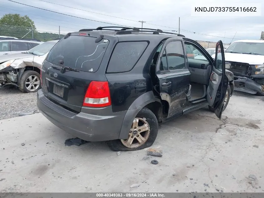 KNDJD733755416662 2005 Kia Sorento Ex/Lx