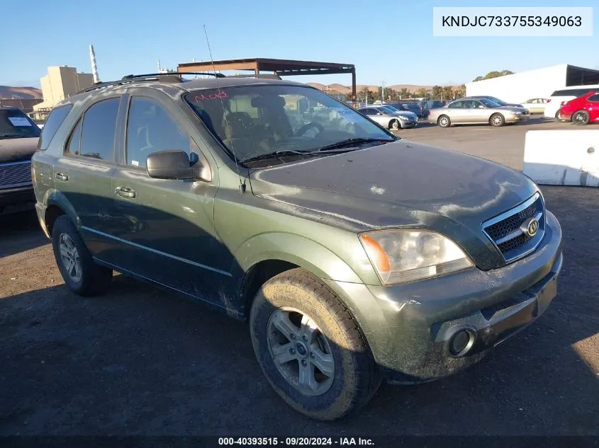 KNDJC733755349063 2005 Kia Sorento Ex/Lx