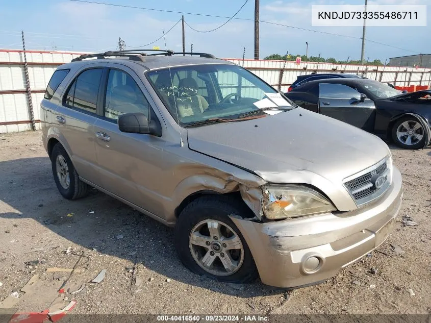 2005 Kia Sorento Ex/Lx VIN: KNDJD733355486711 Lot: 40416540