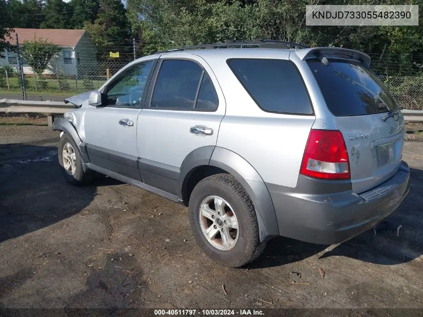 2005 Kia Sorento Ex/Lx VIN: KNDJD733055482390 Lot: 40511797