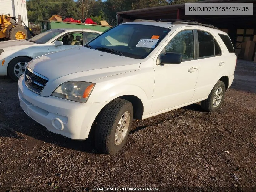 KNDJD733455477435 2005 Kia Sorento Ex/Lx