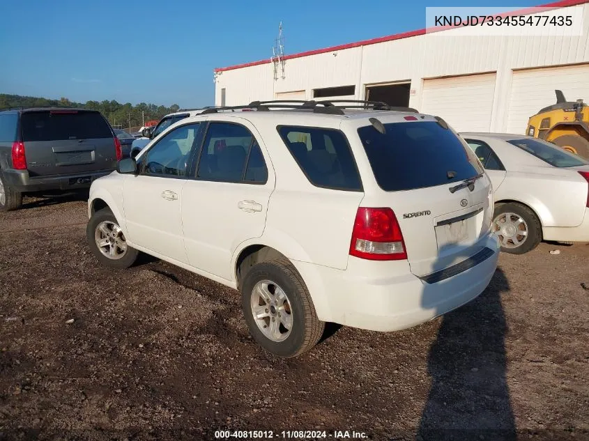 KNDJD733455477435 2005 Kia Sorento Ex/Lx