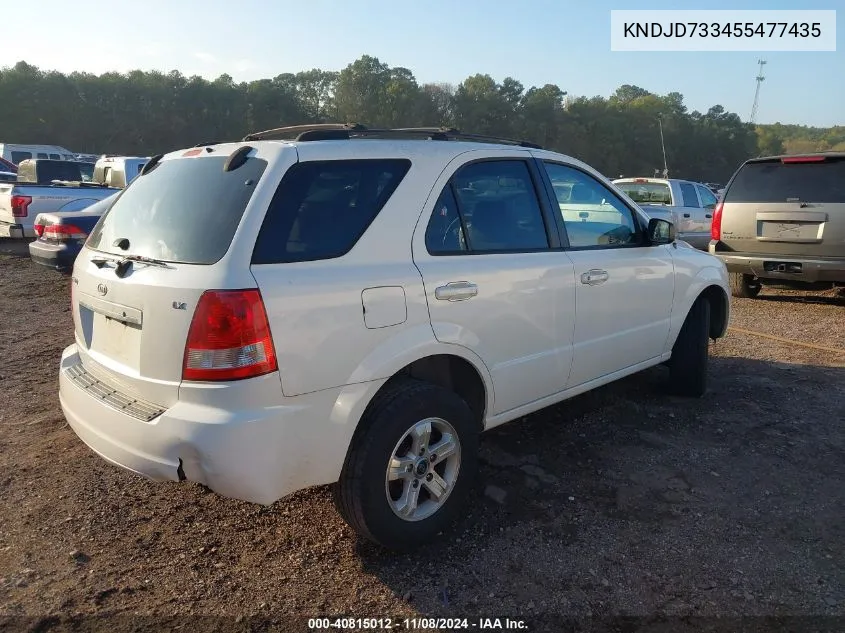 KNDJD733455477435 2005 Kia Sorento Ex/Lx