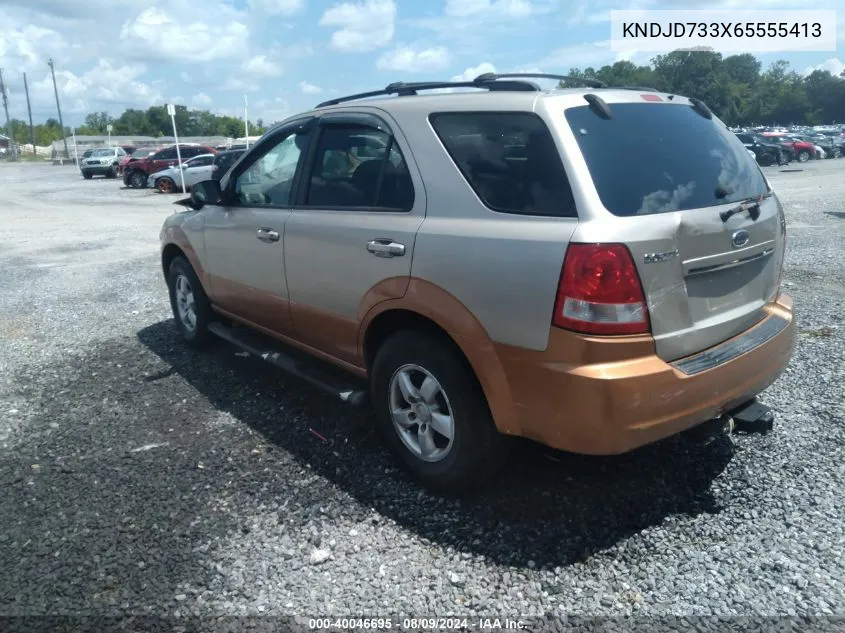 2006 Kia Sorento Ex/Lx VIN: KNDJD733X65555413 Lot: 40046695