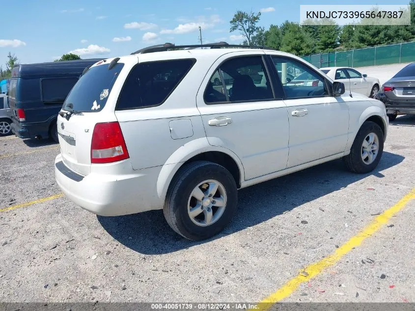 KNDJC733965647387 2006 Kia Sorento Ex/Lx