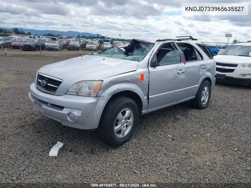 2006 Kia Sorento Ex/Lx VIN: KNDJD733965635527 Lot: 40154577