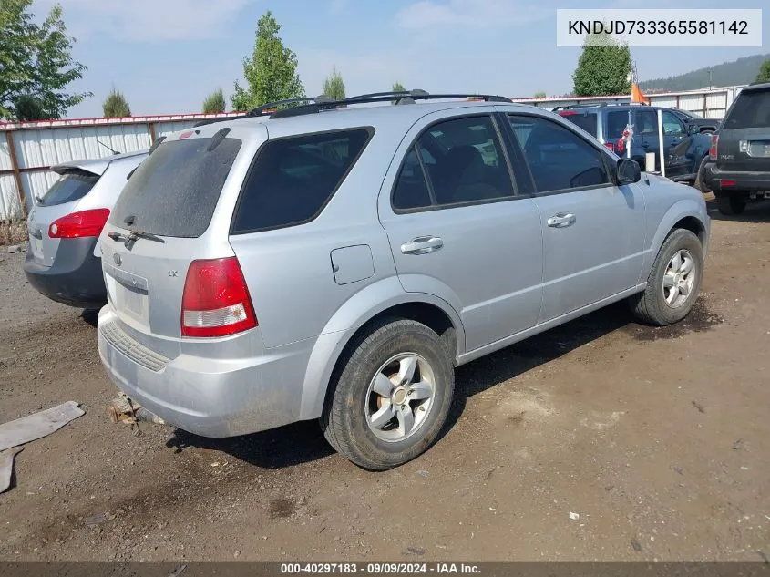 KNDJD733365581142 2006 Kia Sorento Ex/Lx