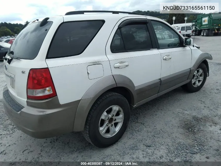 KNDJD733165561150 2006 Kia Sorento Ex/Lx