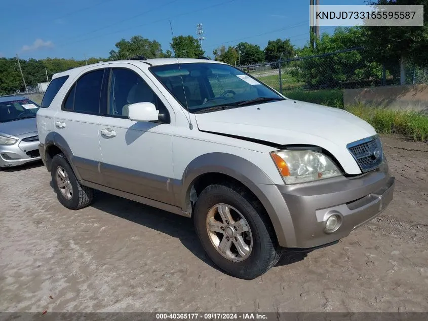 2006 Kia Sorento Ex/Lx VIN: KNDJD733165595587 Lot: 40365177