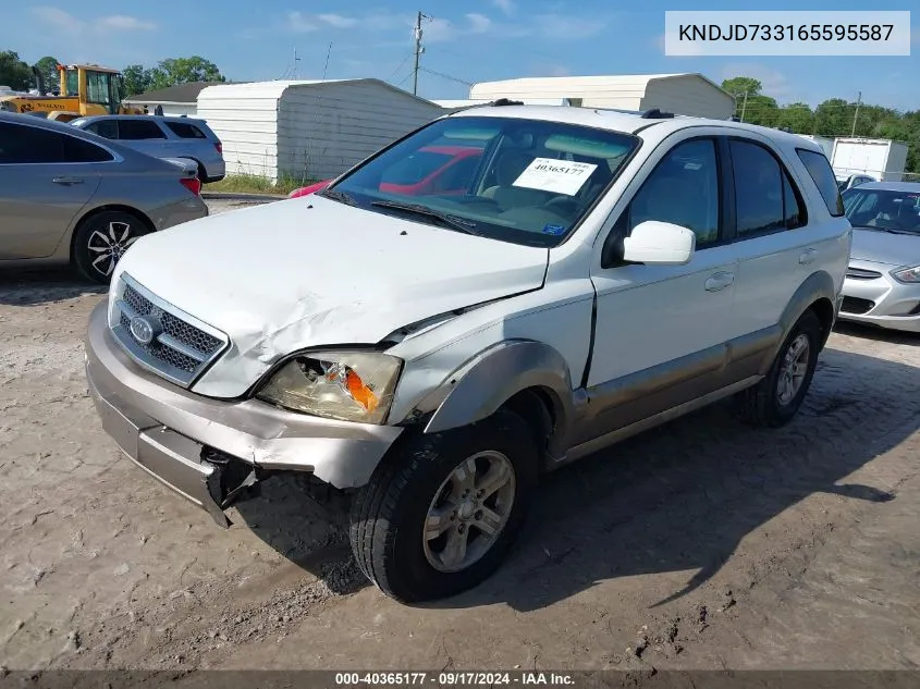 2006 Kia Sorento Ex/Lx VIN: KNDJD733165595587 Lot: 40365177