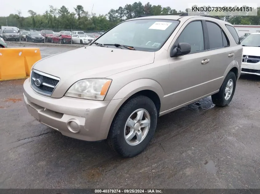 2006 Kia Sorento Ex/Lx VIN: KNDJC733965644151 Lot: 40379274