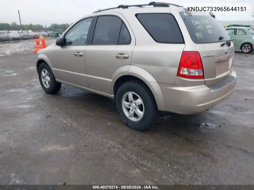 KNDJC733965644151 2006 Kia Sorento Ex/Lx