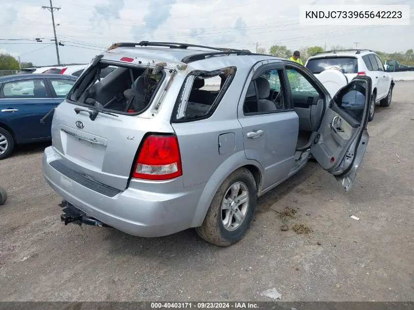 KNDJC733965642223 2006 Kia Sorento Ex/Lx